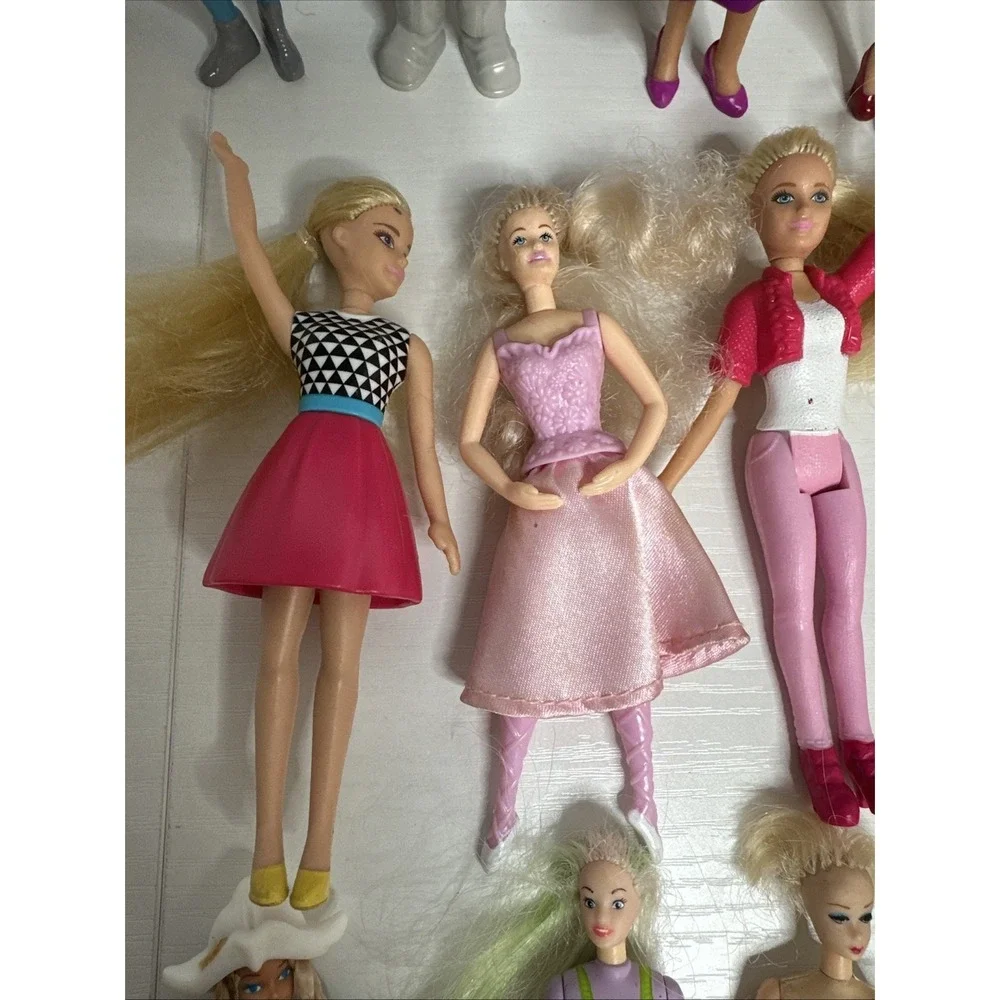 McDonald's Mattel Barbie Happy Meal Doll Toys Lot Of 16 Dolls Various Years